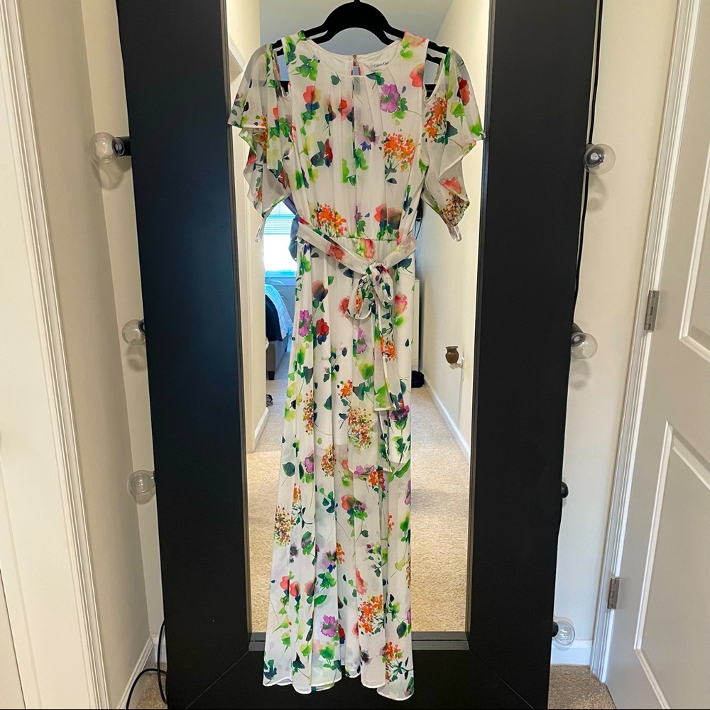 Calvin Klein white dress, size 10
